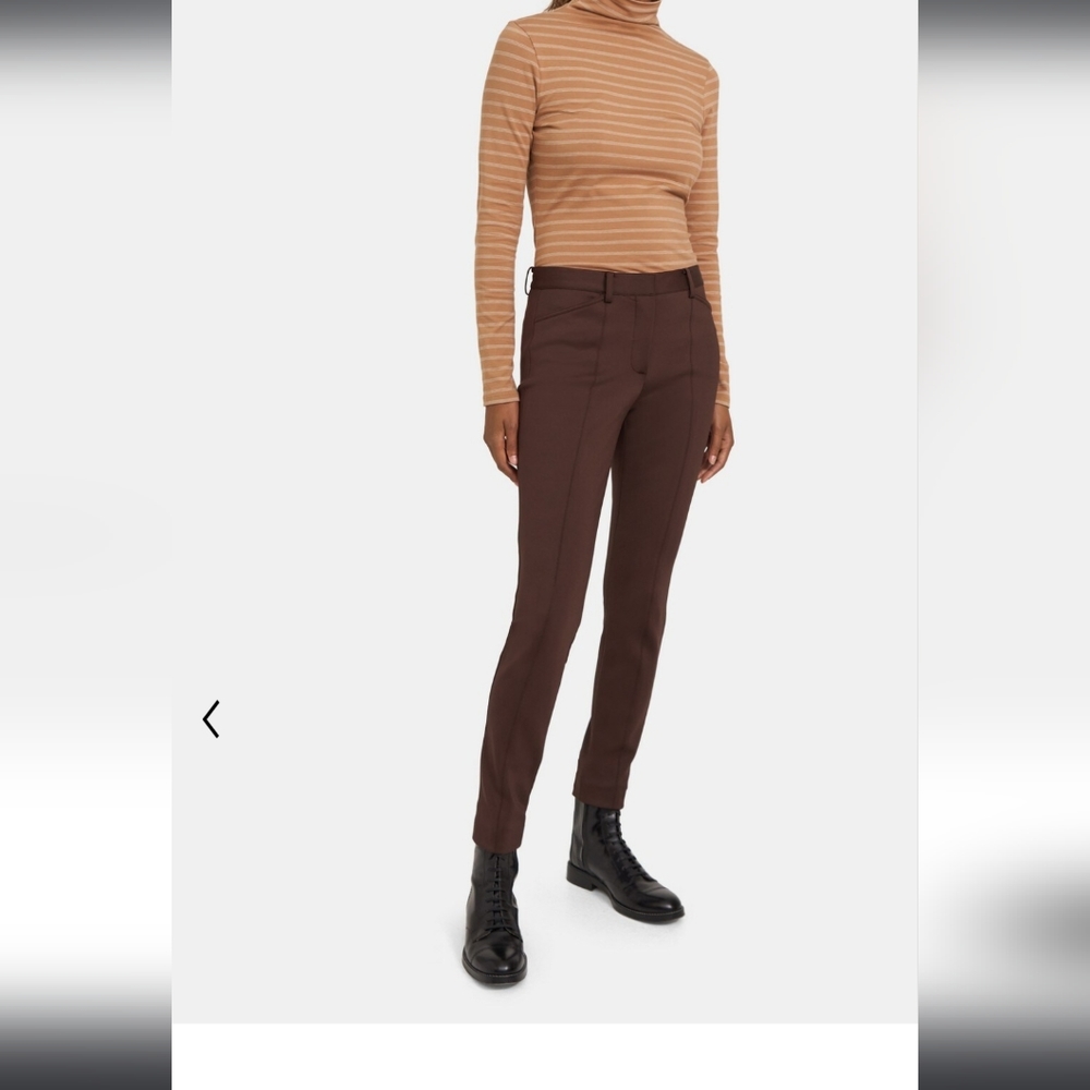 Theory, pant color Brown dresser pant skiny size 10